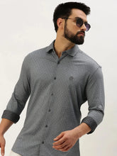 Men Grey Solid Casual Shirt-ATHERKNITS-4996-Grey